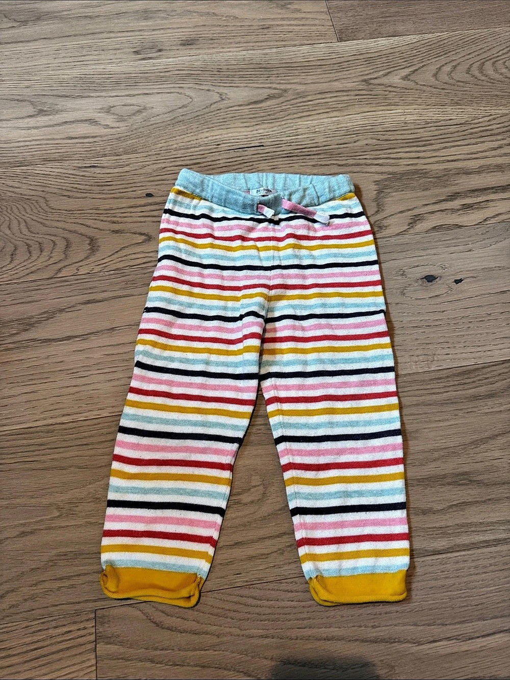 Baby Boden Striped knit Pants in Multicolor & Pink